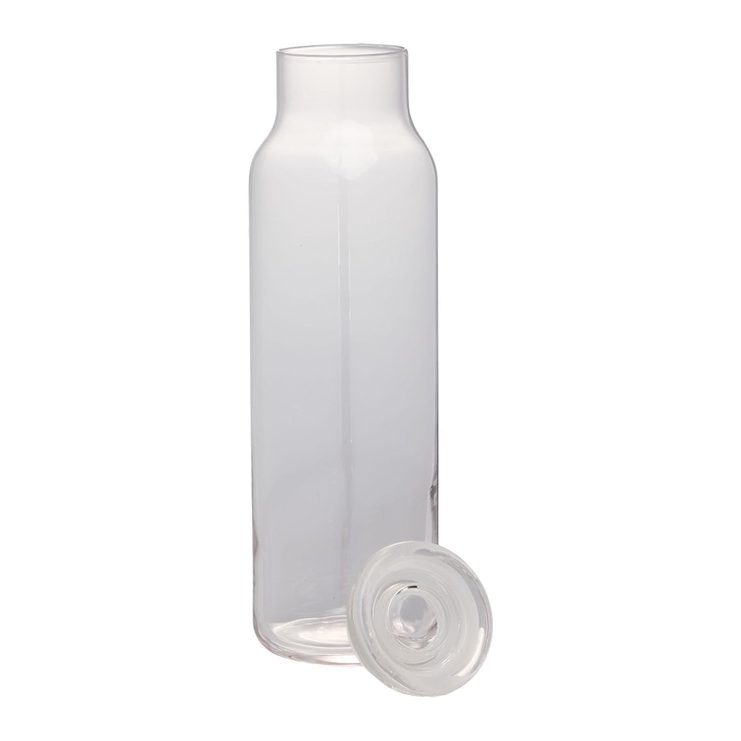 Libbey Glass - 24oz Glass Water Bottle w/ Press-On Lid