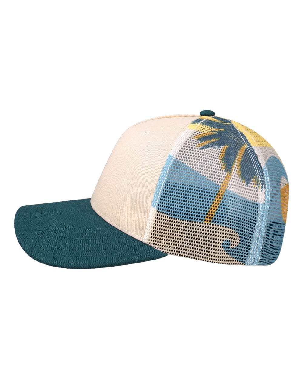 LOCALE Headwear LOCALE - Plain Front Five-Panel Trucker Cap