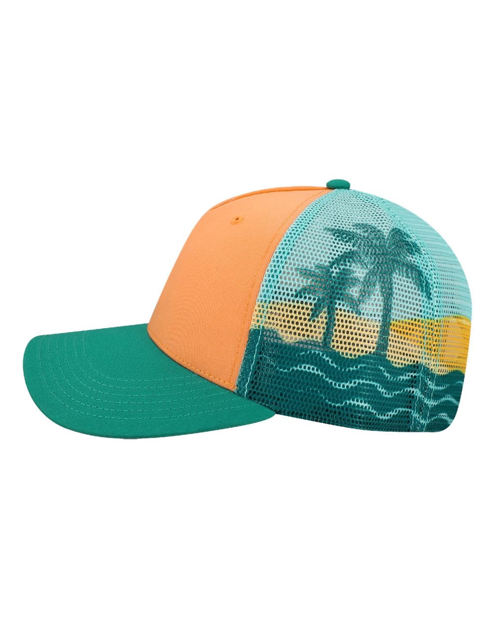 LOCALE Headwear LOCALE - Plain Front Five-Panel Trucker Cap