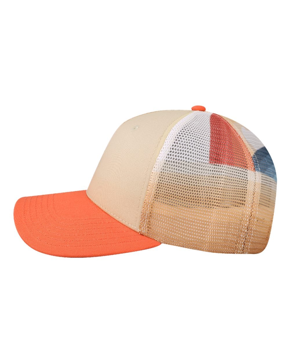 LOCALE Headwear LOCALE - Plain Front Five-Panel Trucker Cap