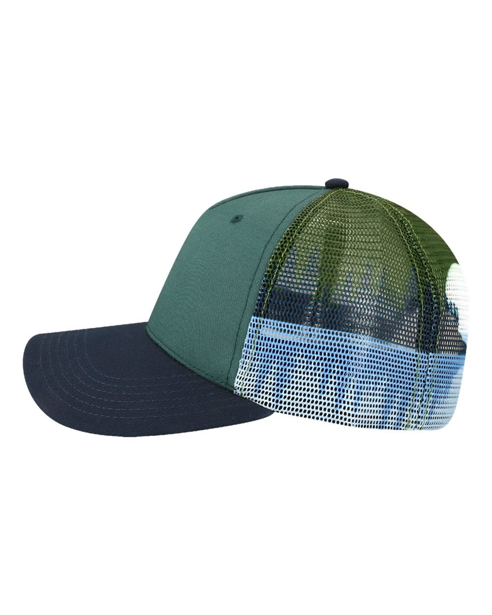LOCALE Headwear LOCALE - Plain Front Five-Panel Trucker Cap