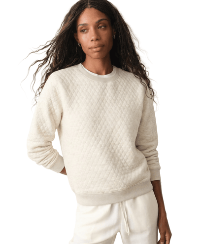 Marine Layer Layering Marine Layer - Women's Corbet Quilted Crewneck