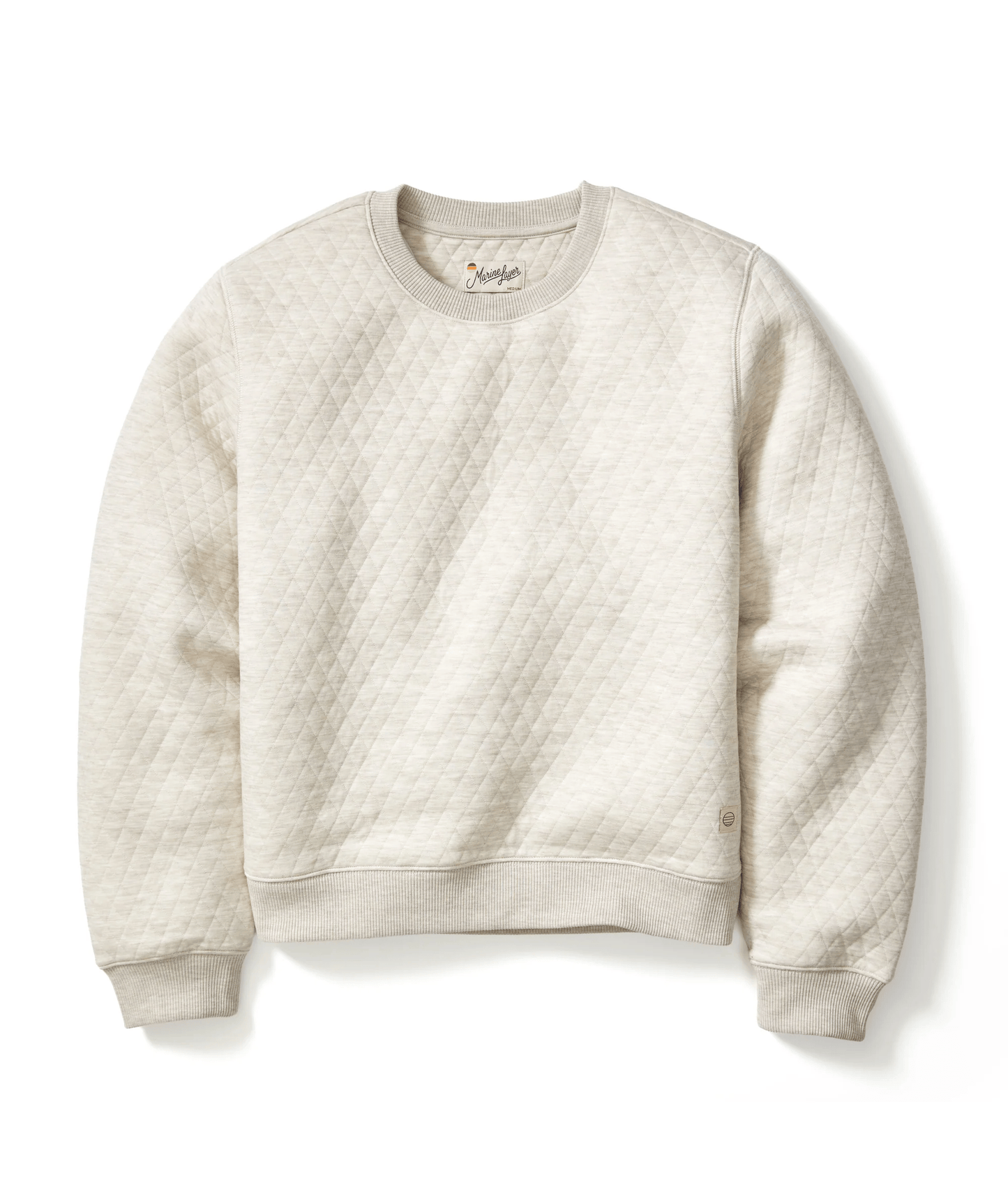 Marine Layer Layering Oat / XS Marine Layer - Women's Corbet Quilted Crewneck
