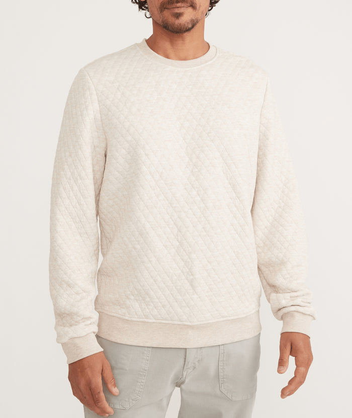 Marine Layer Sweatshirts Marine Layer - Men's Corbet Quilted Crewneck