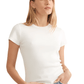 Marine Layer T-Shirts XS / Antique White Marine Layer - Women's Lexi Rib Sun-In Crew Tee