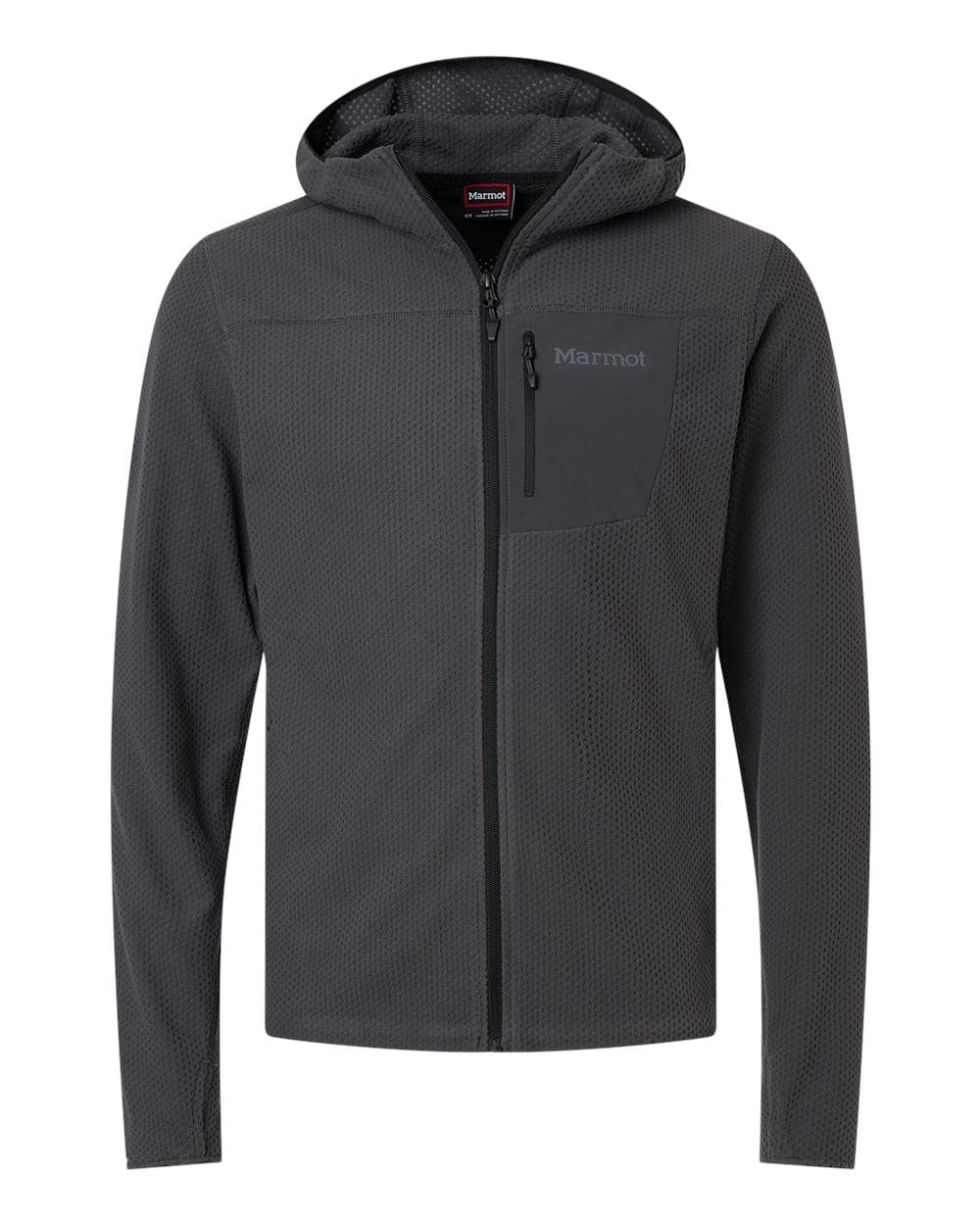 Marmot Fleece S / Blackened Marmot - Men's Air Fleece Hooded Jacket