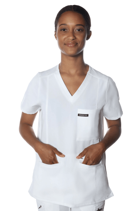 Members Only Scrubs Members Only - Women's Palermo 4-Pocket Scrub Top