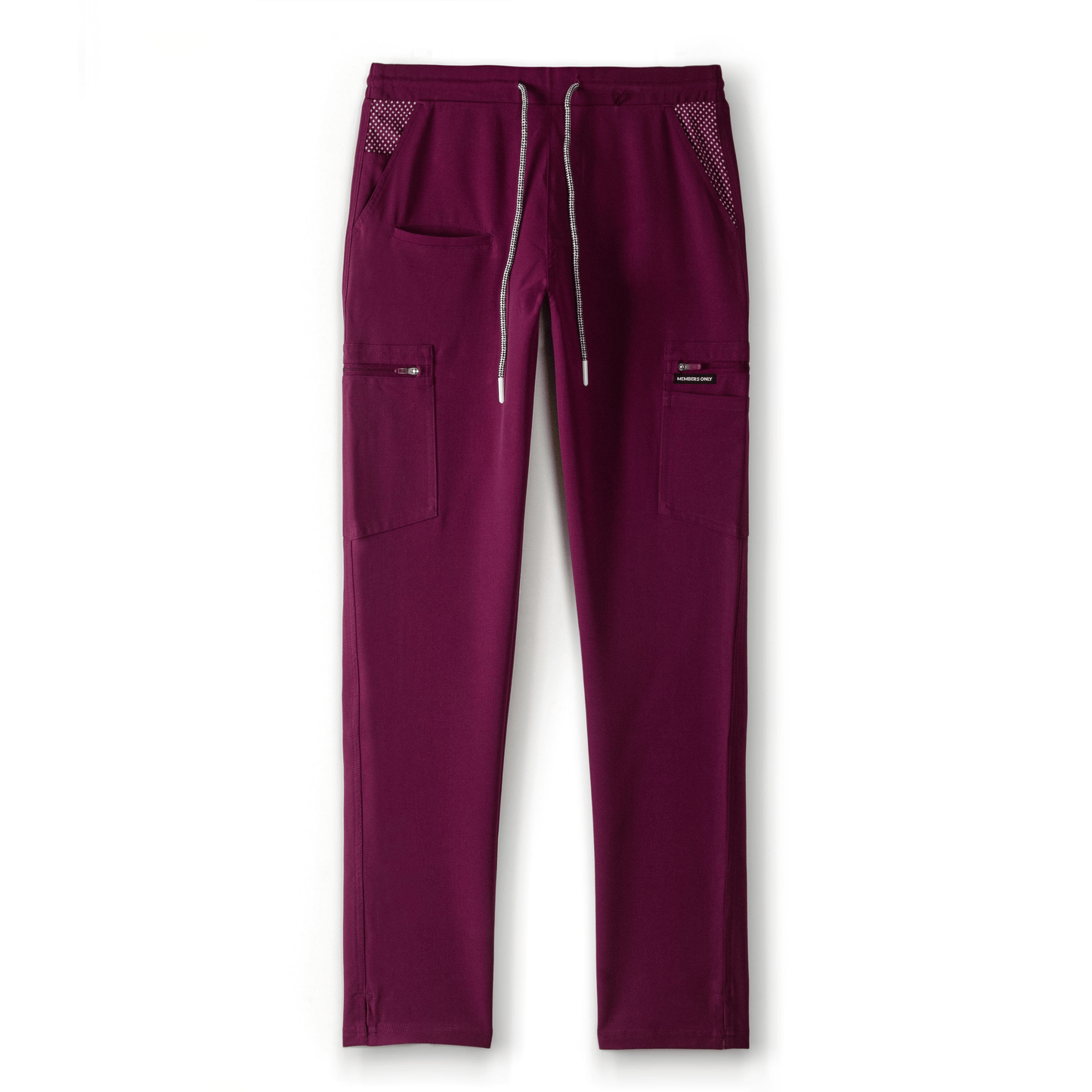 Members Only Scrubs XS / Wine Members Only - Women's Reus Open Bottom Scrub Pants