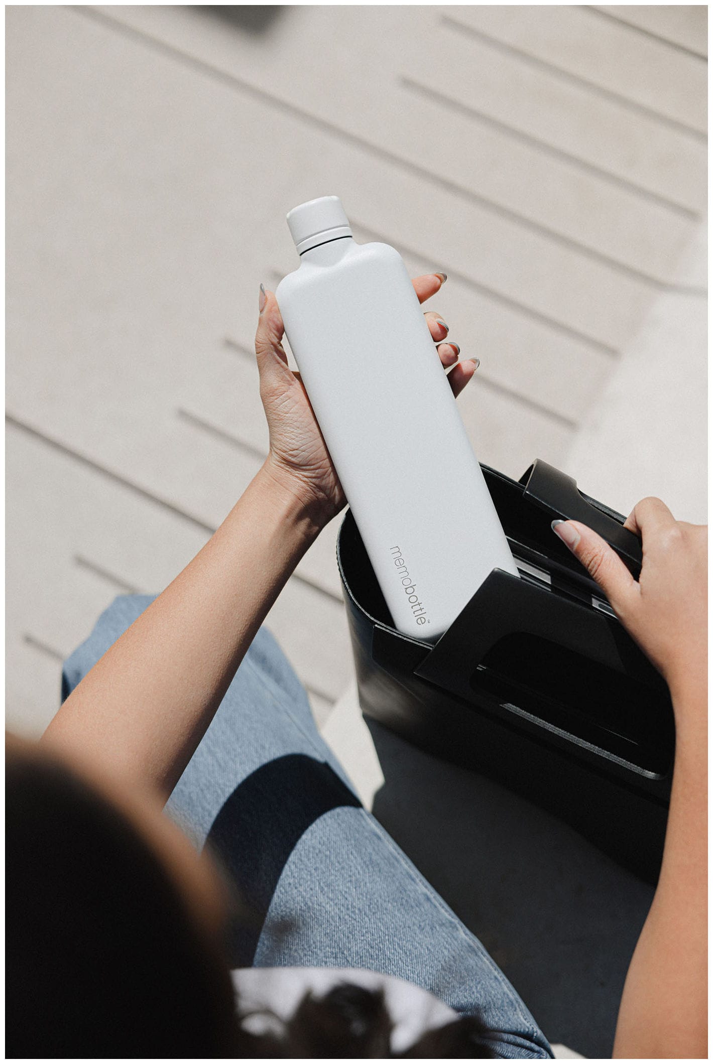 memobottle - Slim Stainless Steel 20oz Bottle