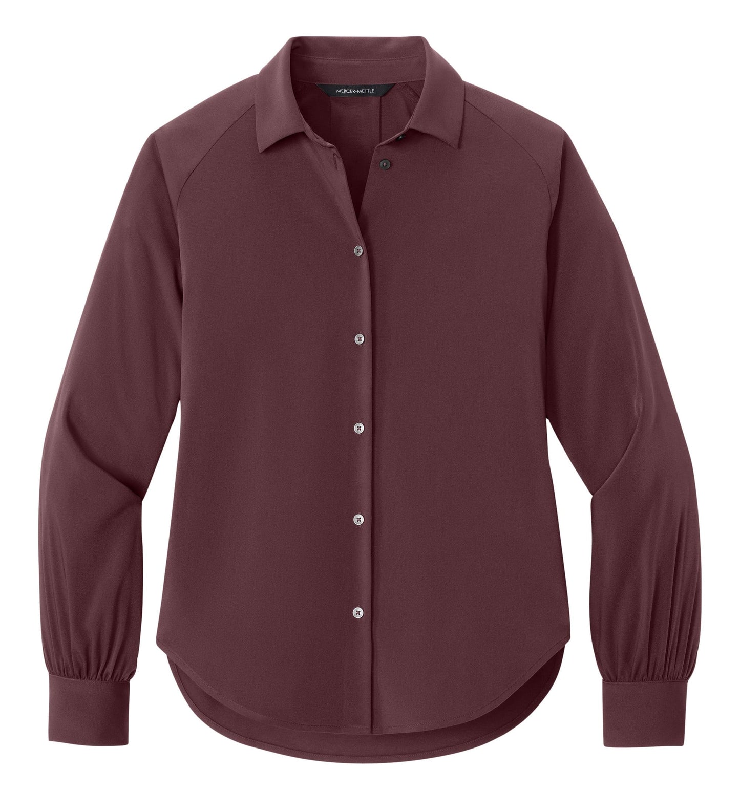 Mercer+Mettle Woven Shirts XS / Dark Raisin Mercer+Mettle - Women’s Long Sleeve Buttery Soft Blouse
