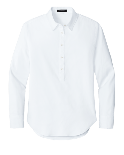 Mercer+Mettle Woven Shirts XS / White Mercer+Mettle - Women's Long Sleeve Modern Oxford Shirt