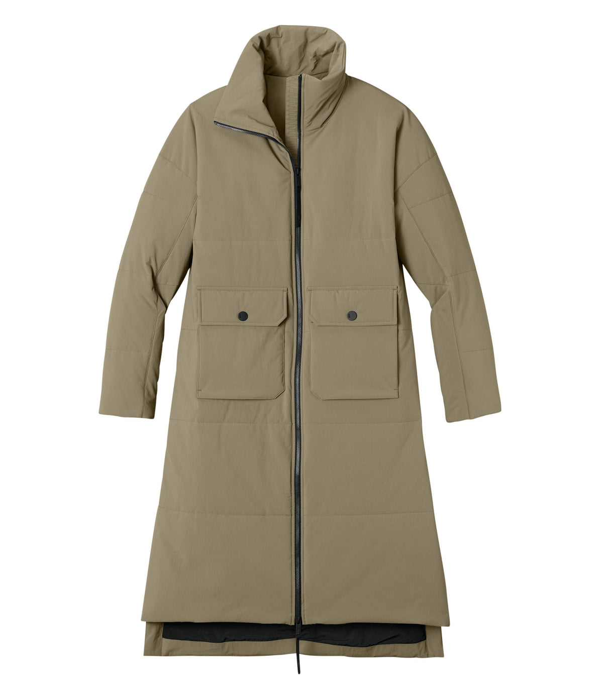 MiiR Outerwear XS / Truffle MiiR - Women's Sashiko Stretch Puffy Long Jacket