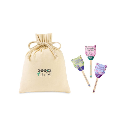 Modern Sprout Outdoor & Leisure One Size / Natural Modern Sprout - Flower Pop Trio Pouch