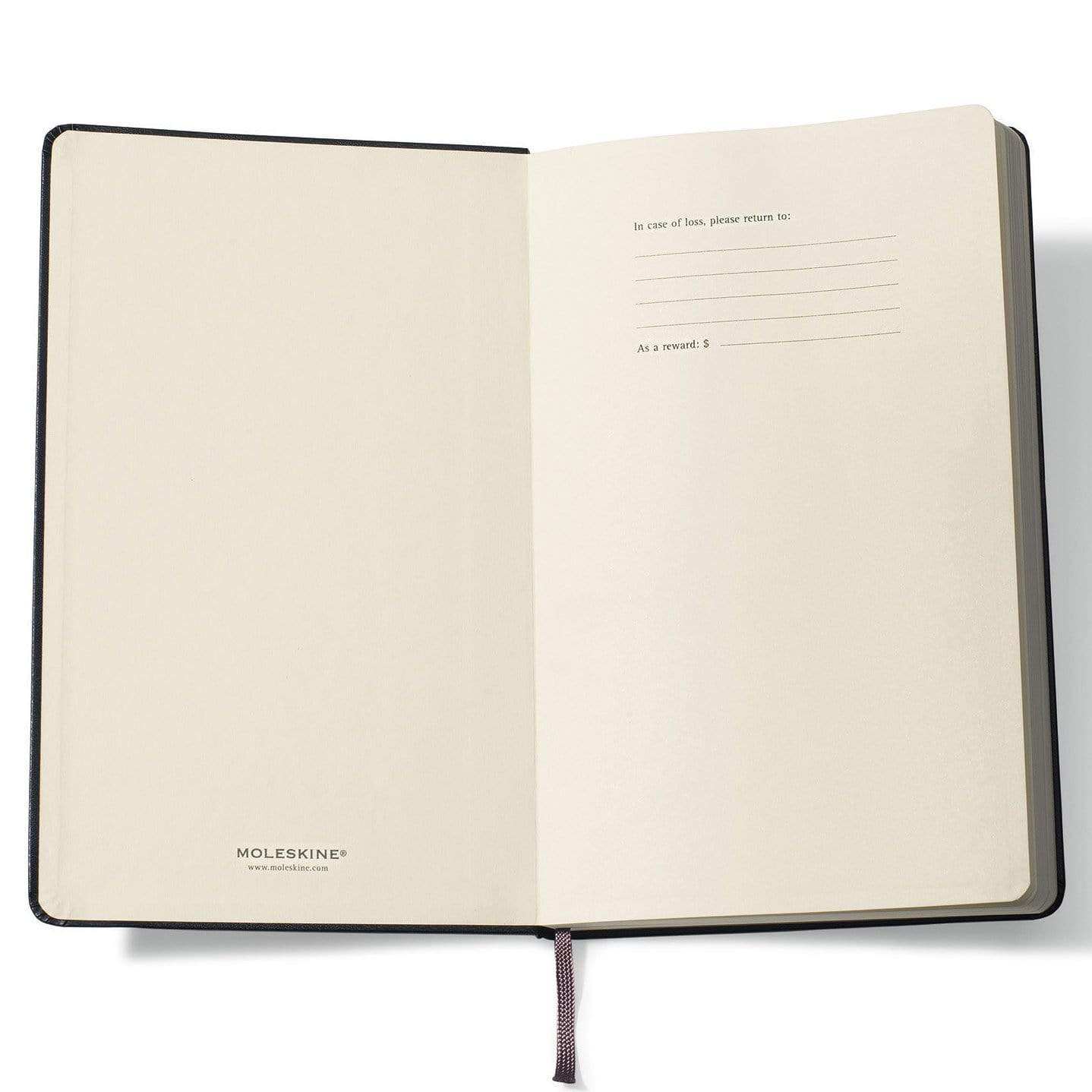 Moleskine - 25 piece minimum Accessories OSFA / BLACK Moleskine® Hard Cover Plain Large Notebook (5" x  8.25")