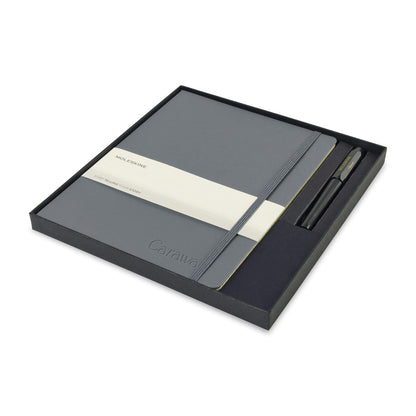 Moleskine Accessories One Size / Slate Grey Moleskine - X-Large Notebook and Kaweco Pen Gift Set
