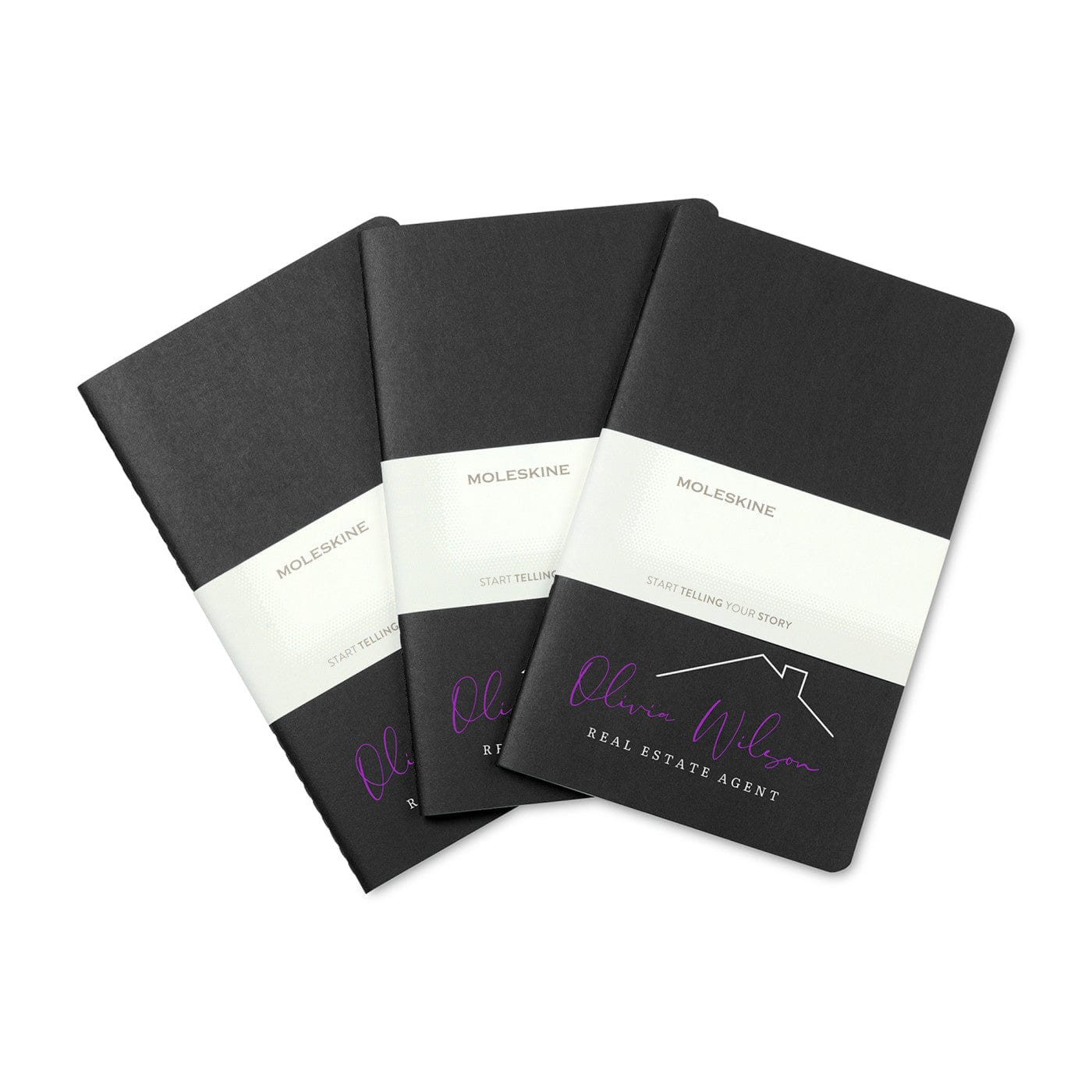 Moleskine Journals & Notebooks One Size / Black Moleskine - Cahier Ruled Large Notebook 3-Pack