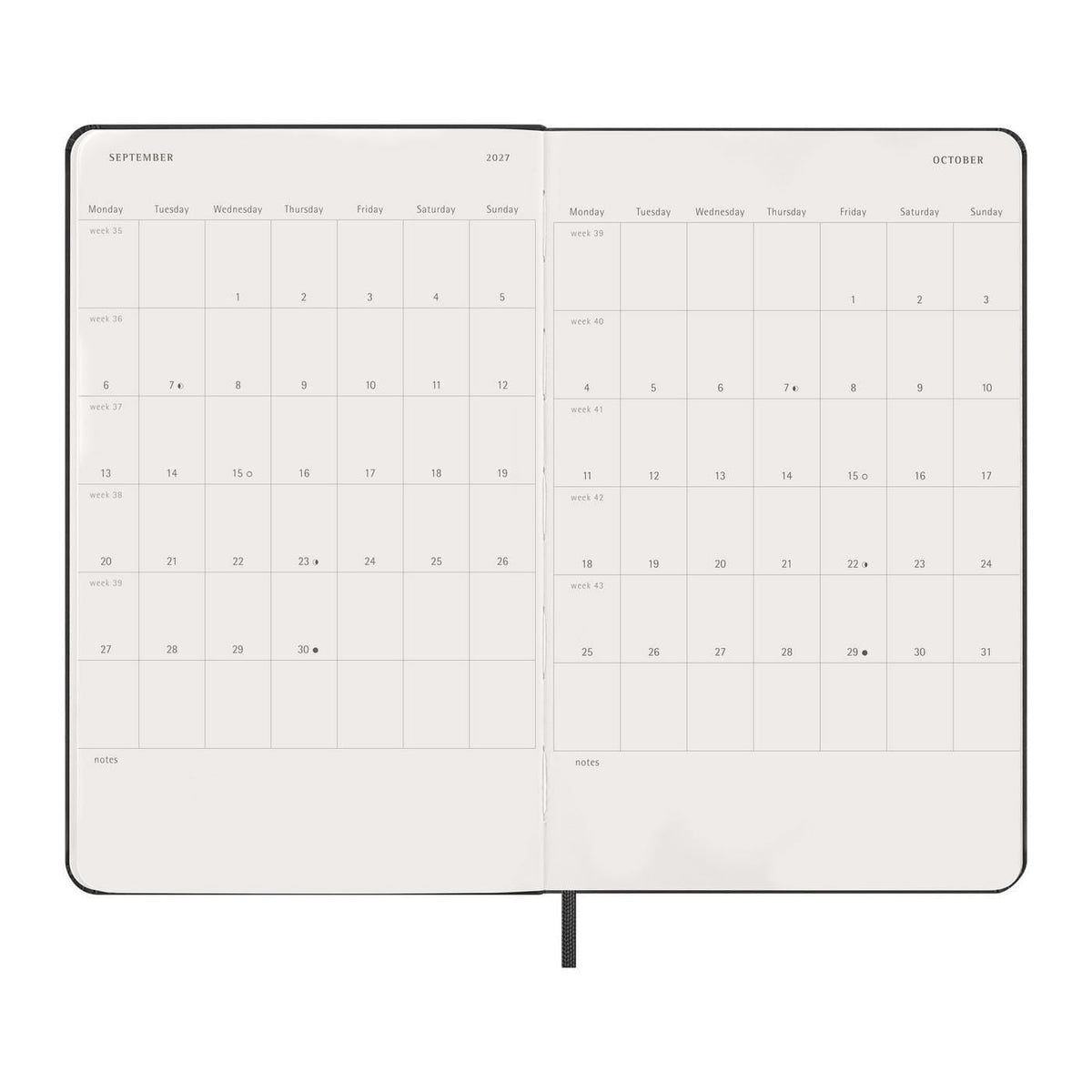 Moleskine - Hard Cover Large 12-Month Daily 2027 Planner