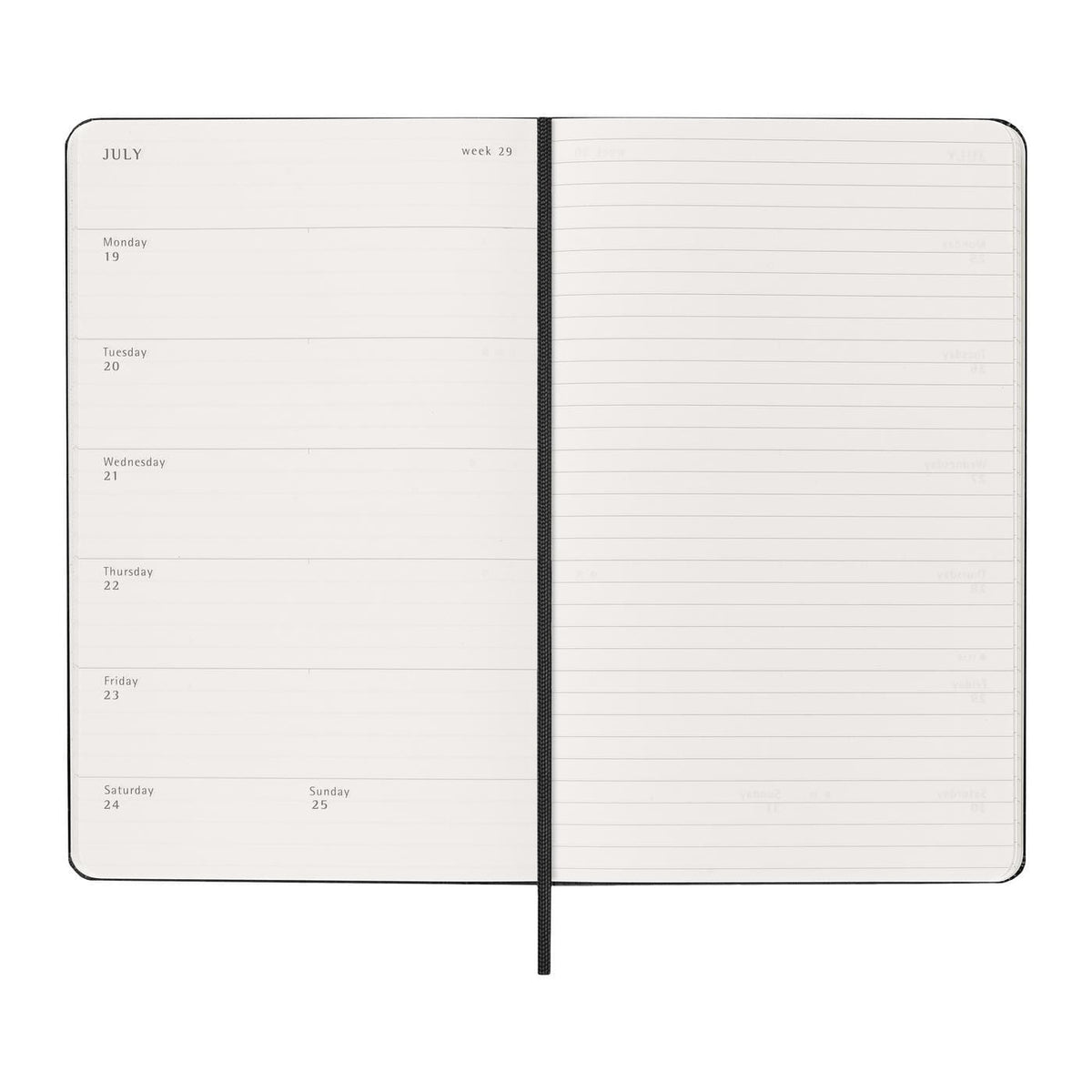 Moleskine Journals & Notebooks One Size / Black Moleskine - Hard Cover Large 12-Month Weekly 2027 Planner