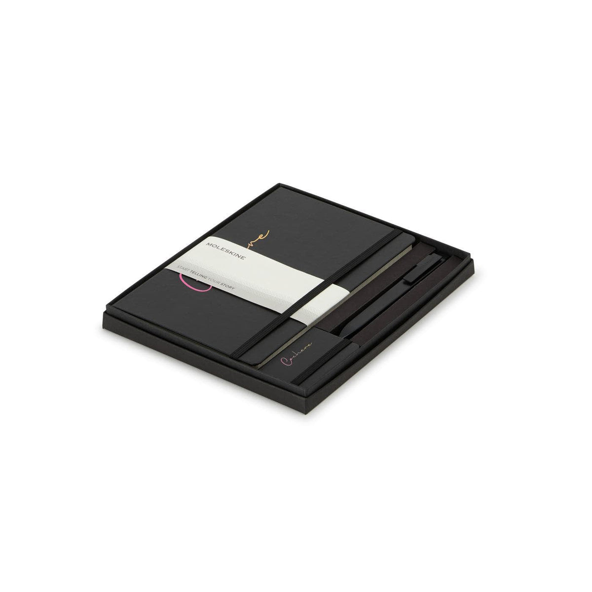 Moleskine - Large Notebook, GO Pen, and Mini Notebook Charm Gift Set