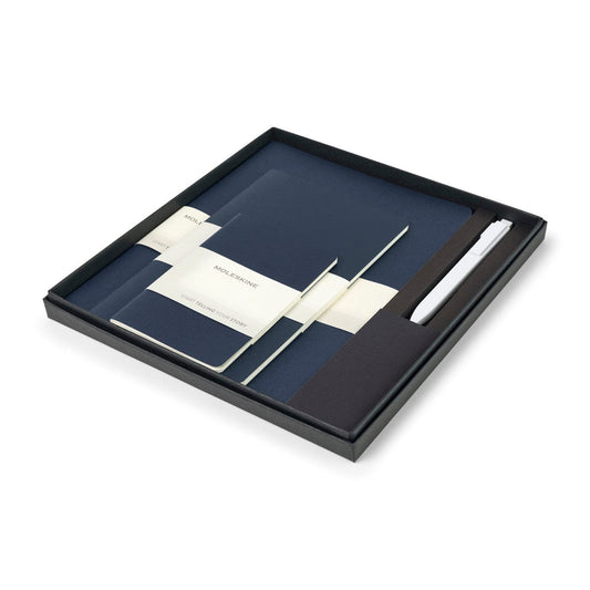 Moleskine Journals & Notebooks One Size / Sapphire Blue Moleskine - Assorted Cahier and GO Pen Gift Set