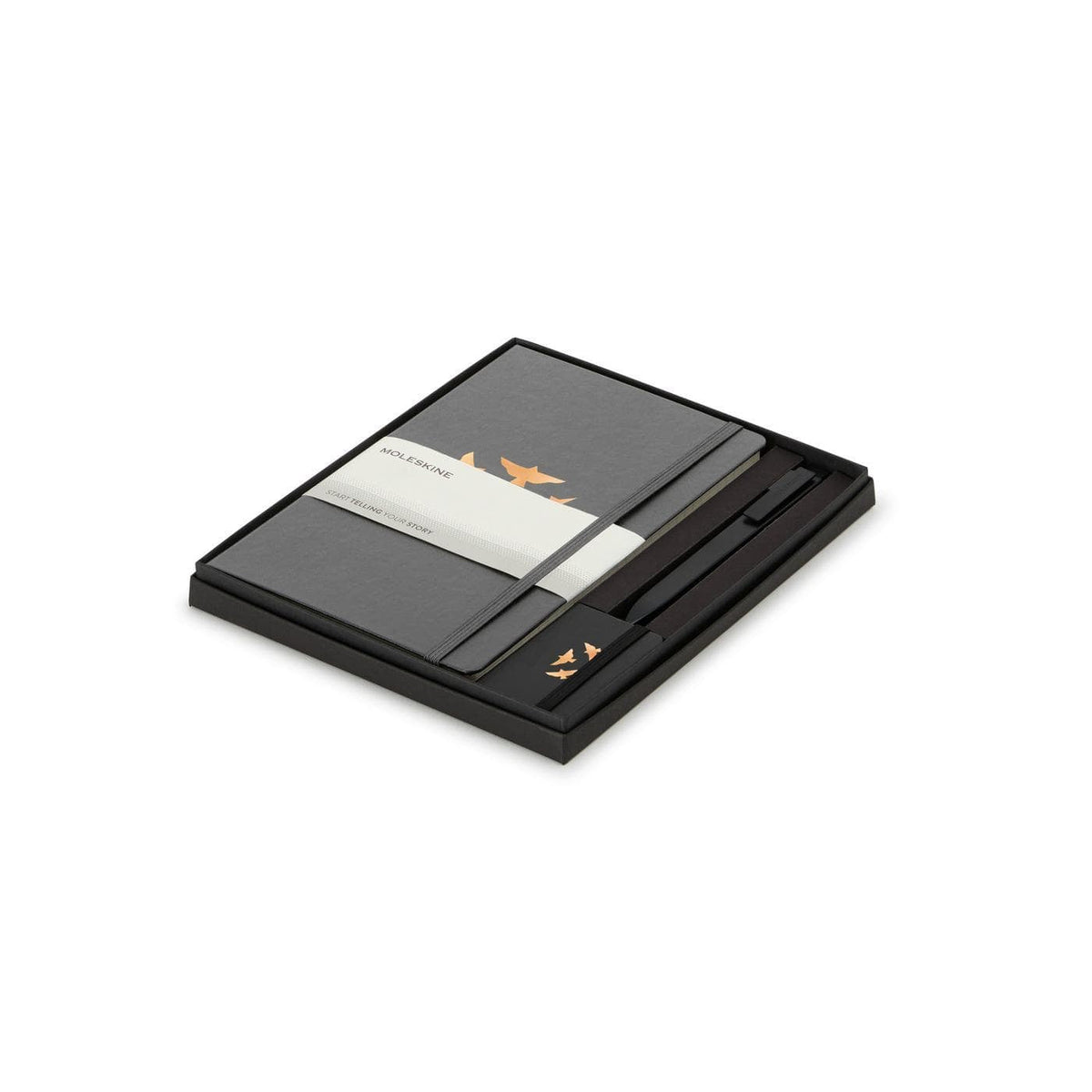 Moleskine - Large Notebook, GO Pen, and Mini Notebook Charm Gift Set