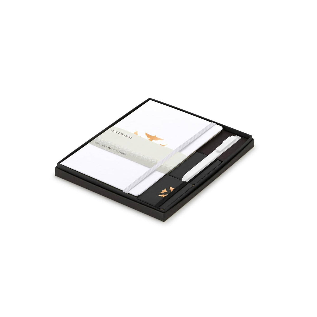 Moleskine - Large Notebook, GO Pen, and Mini Notebook Charm Gift Set