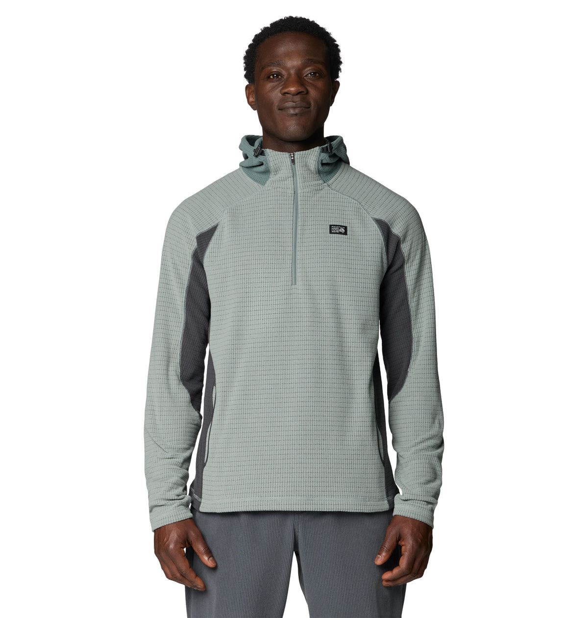 Mountain Hardwear Fleece S / Wet Stone Mountain Hardwear - Men's Summit Grid™ Zip Hoody