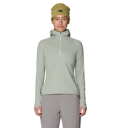 Mountain Hardwear Layering XS / Gamma Grey/Silt Grey Mountain Hardwear - Women's Crater Lake™ Heavyweight Half Zip Hoody
