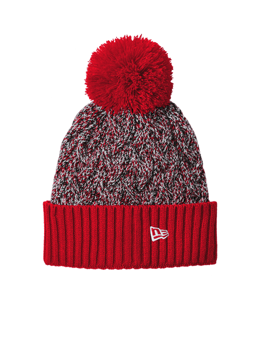 New Era Headwear One Size / Scarlet/Black/White New Era - Marled Knit Pom Beanie