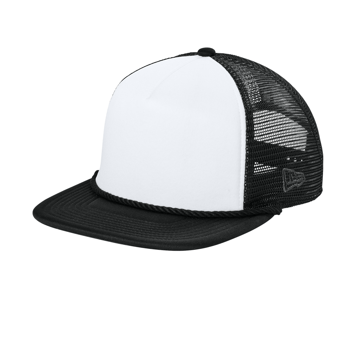 New Era Headwear One Size / White/Black/Black New Era - Foam Rope Trucker Cap