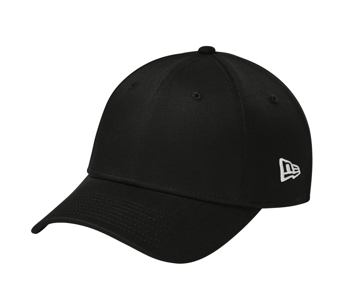 New Era Headwear S/M / Flag Black New Era - 39THIRTY Structured Stretch Cotton Cap (Flag Logo)