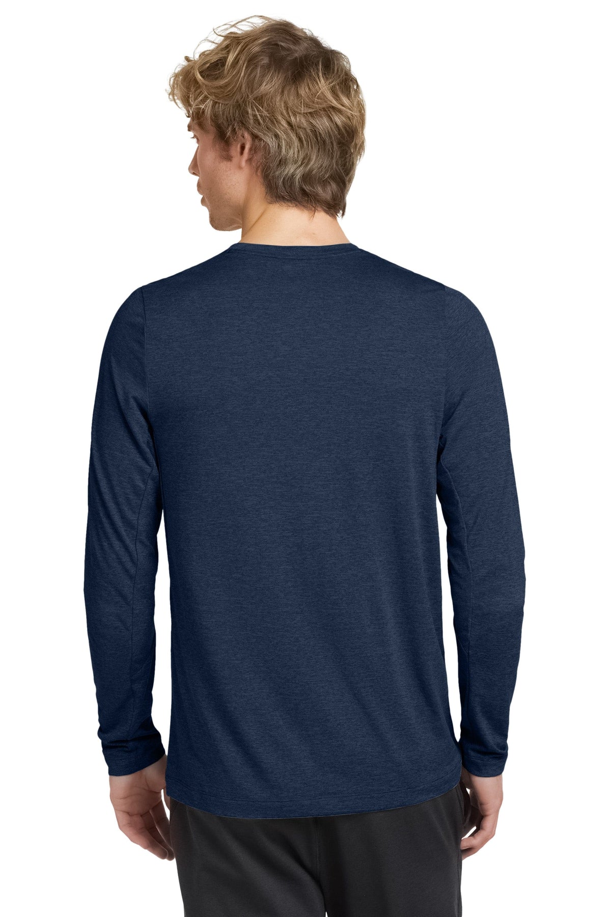 New Era T-Shirts New Era - Men's Tri-Blend Long Sleeve Crew