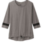 New Era T-Shirts XS / Shadow Grey/Black Solid New Era - Women's Tri-Blend 3/4-Sleeve Tee