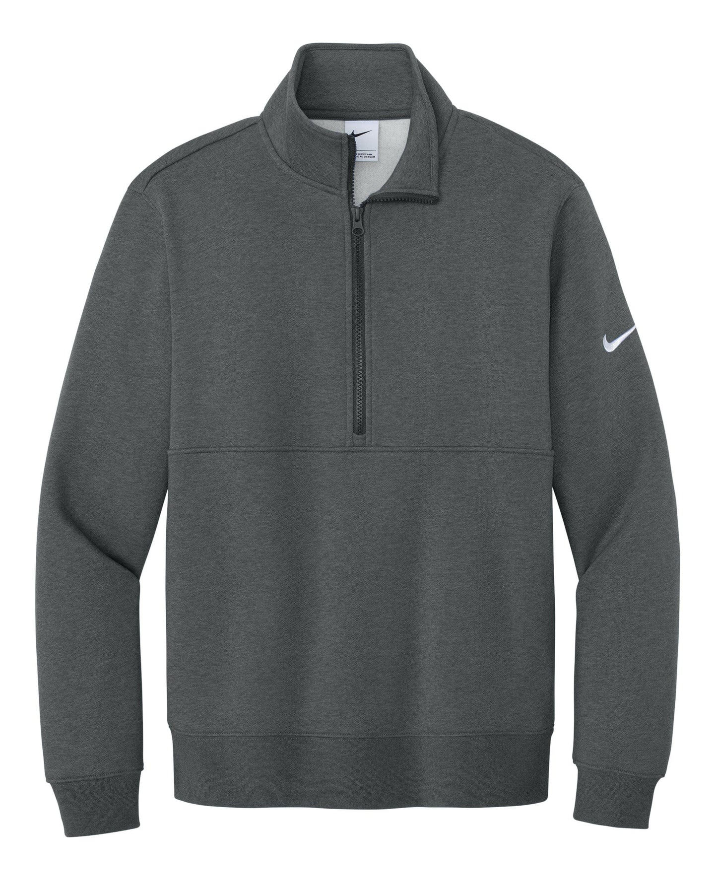Nike - Men's Club Fleece Heathered Sleeve Swoosh 1/2-Zip