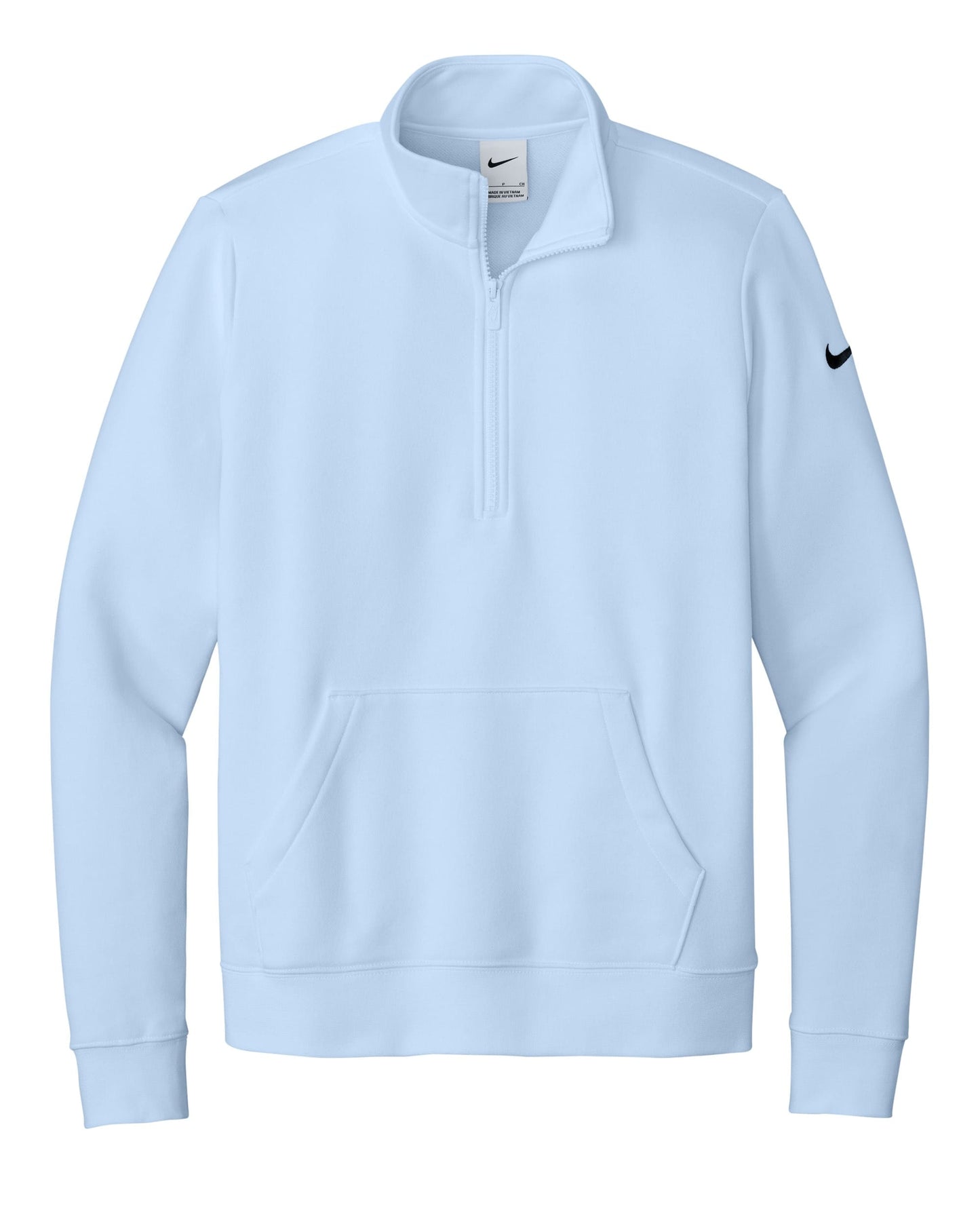 Nike Layering S / Hydrogen Blue Nike - Women's Club Fleece Sleeve Swoosh 1/2-Zip