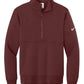Nike Layering XS / Dark Team Red Nike - Men's Club Fleece Sleeve Swoosh 1/2-Zip