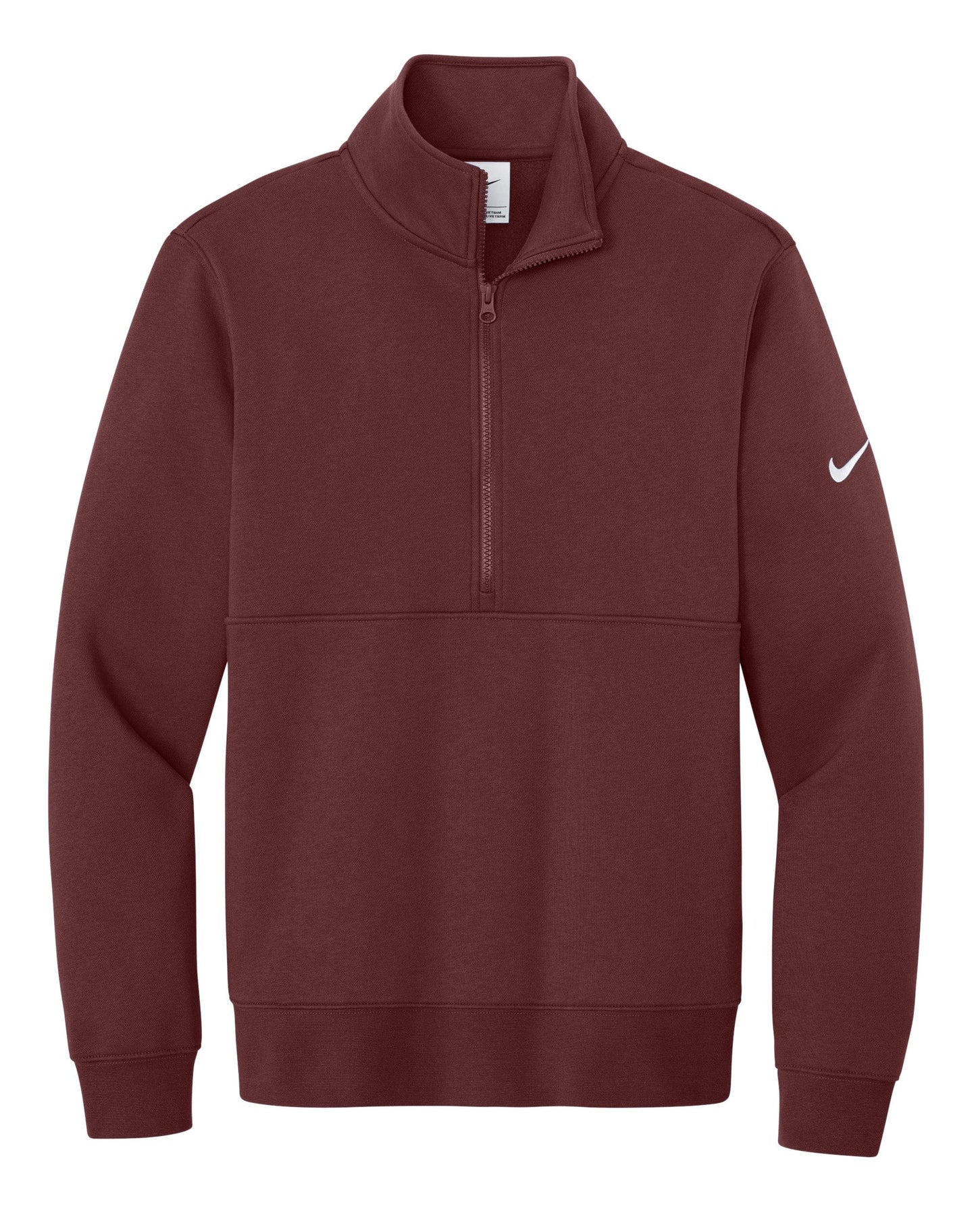 Nike Layering XS / Dark Team Red Nike - Men's Club Fleece Sleeve Swoosh 1/2-Zip