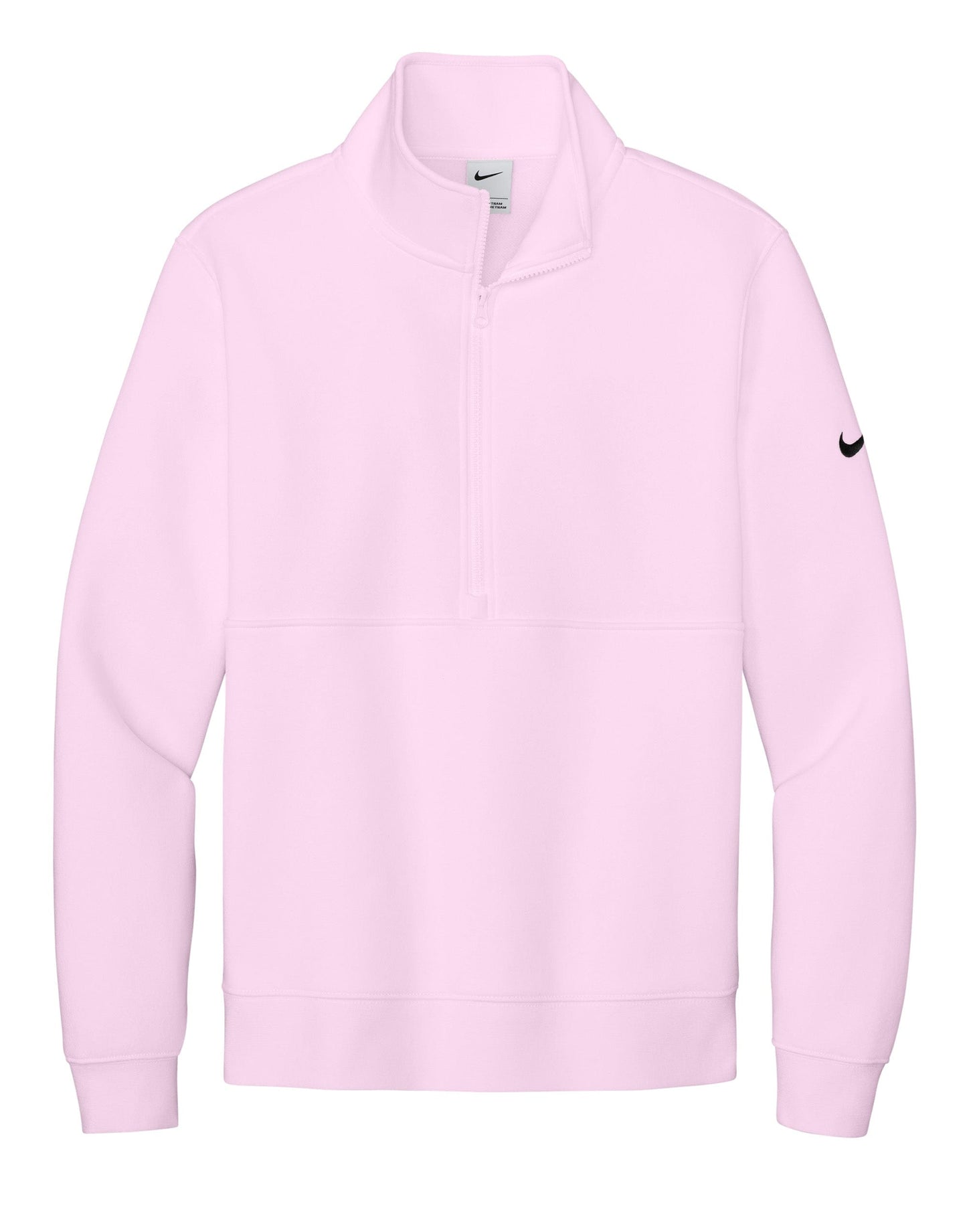 Nike Layering XS / Pink Foam Nike - Men's Club Fleece Sleeve Swoosh 1/2-Zip