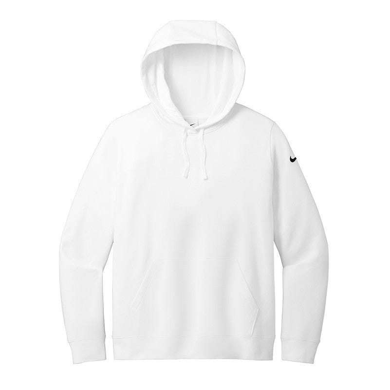Nike Sweatshirts S / White Nike - Women's Club Fleece Sleeve Swoosh Pullover Hoodie