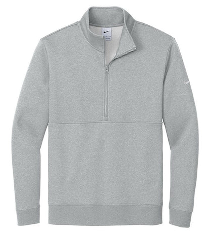 Nike - Men's Club Fleece Heathered Sleeve Swoosh 1/2-Zip