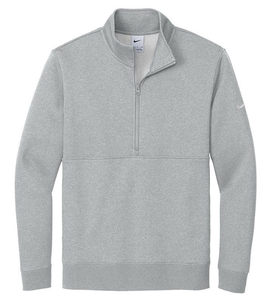Nike - Men's Club Fleece Heathered Sleeve Swoosh 1/2-Zip