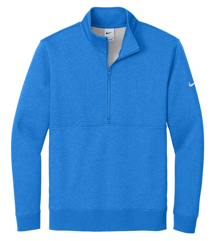 Nike - Men's Club Fleece Heathered Sleeve Swoosh 1/2-Zip