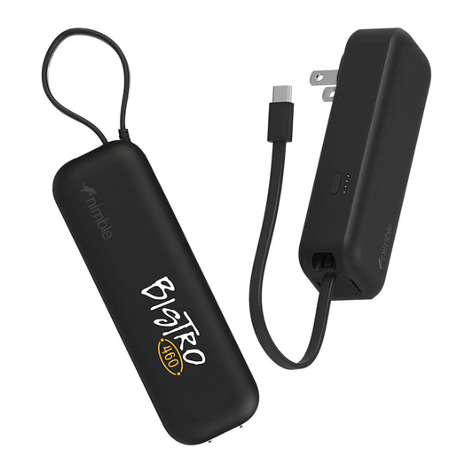 Nimble Electronics One Size / Black Nimble - Wally Pro 20 5,000 mAh Power Bank and Wall Charger