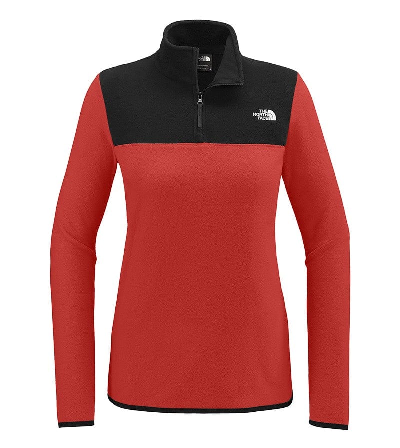 North Face Fleece S / Rage Red/Black The North Face - Women's Glacier 1/4-Zip Fleece