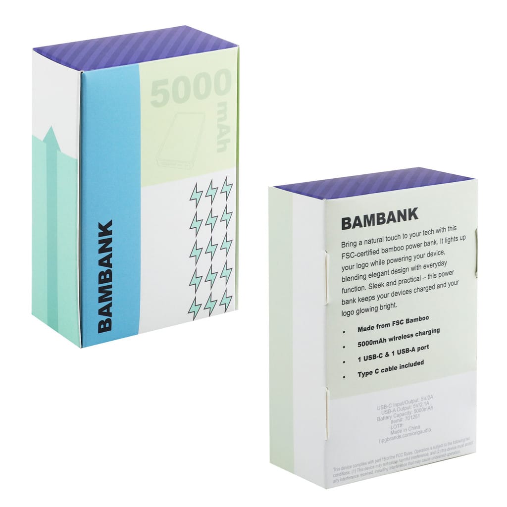 Origaudio - Bambank 5000mAh Power Bank