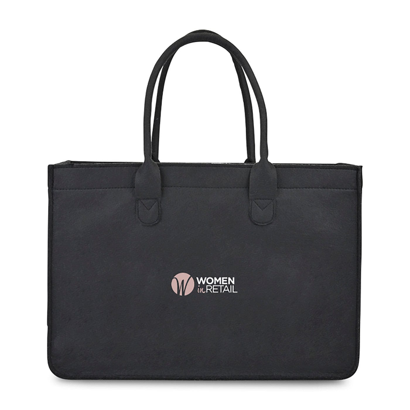 Out of the Woods Bags One Size / Black Out of the Woods - Felt Shopper Tote