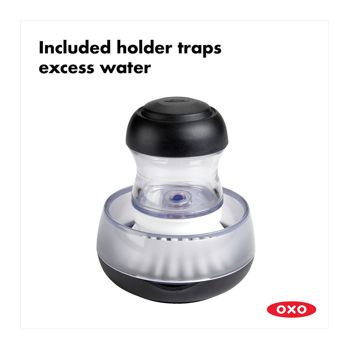 OXO Home & Office One Size / Black OXO - Good Grips Soap Dispensing Palm Brush Storage Set