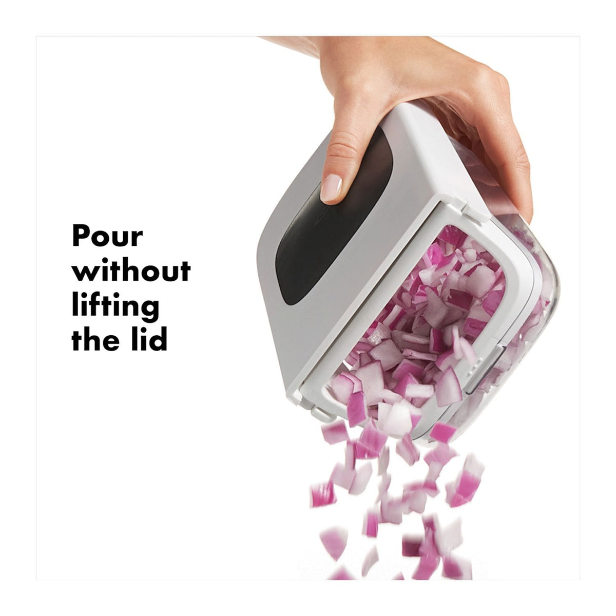OXO Home & Office One Size / White OXO - Good Grips Vegetable Chopper With Easy-Pour Opening