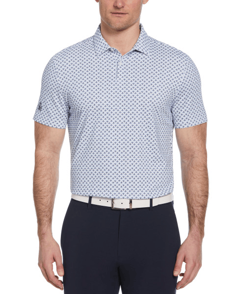 Penguin Polos S / Black Iris Penguin - Men's Retro Geo Polo