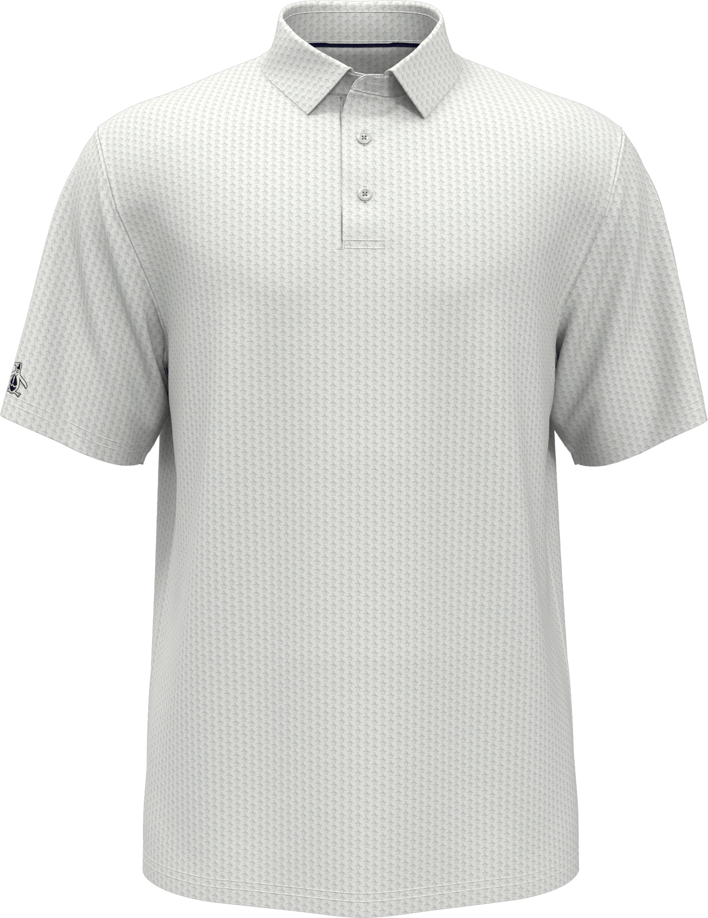 Penguin Polos S / Bright White Penguin - Men's All Over Pete Printed Polo w/ Sleeve Logo